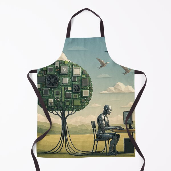 Item preview, Cyborg Under Tree of Circuitry designed and sold by Phil Perkins.
