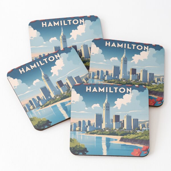 Item preview, Bermuda Hamilton Vintage Travel Tourism Art designed and sold by TravelersGems.