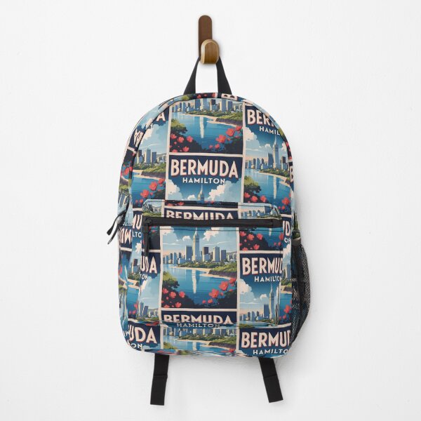 Item preview, Bermuda Hamilton Vintage Travel Tourism Art designed and sold by TravelersGems.