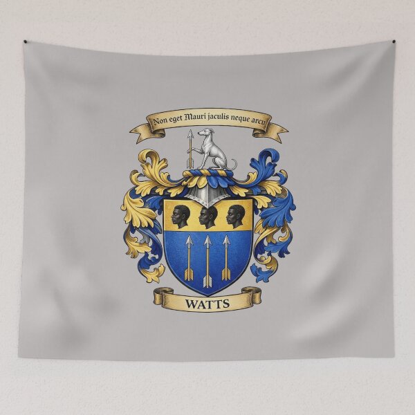 Item preview, The Watts Family Coat of Arms designed and sold by BagTown Clans.