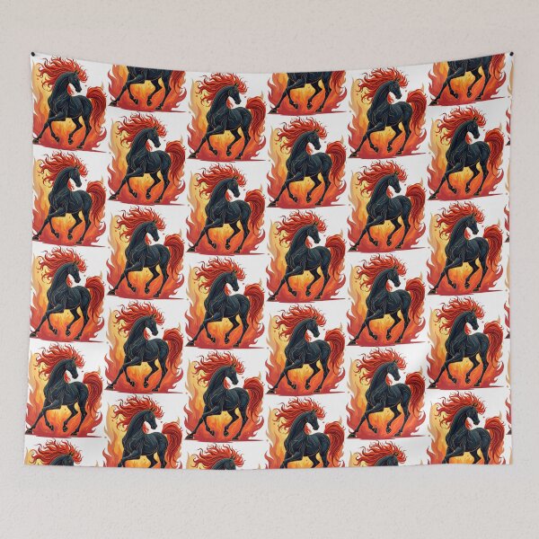 Item preview, Year of the Fire Horse - Black Horse designed and sold by Debbie Schulte.