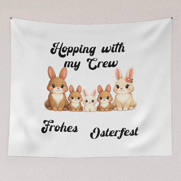 Item preview, A family of bunnies enjoying springtime – a sweet Easter T-shirt design for the whole family designed and sold by CoolContent Factory.