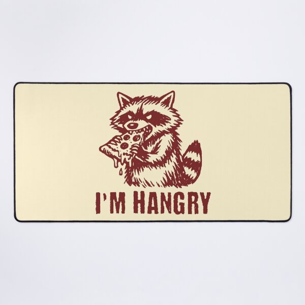 Item preview, I'm Hangry Foodie Raccoon Funny Food Lover Humor designed and sold by KLArtzStore.