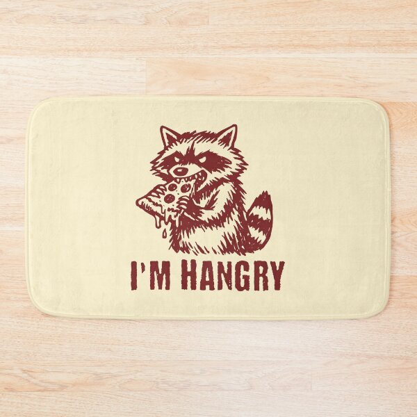 Item preview, I'm Hangry Foodie Raccoon Funny Food Lover Humor designed and sold by KLArtzStore.
