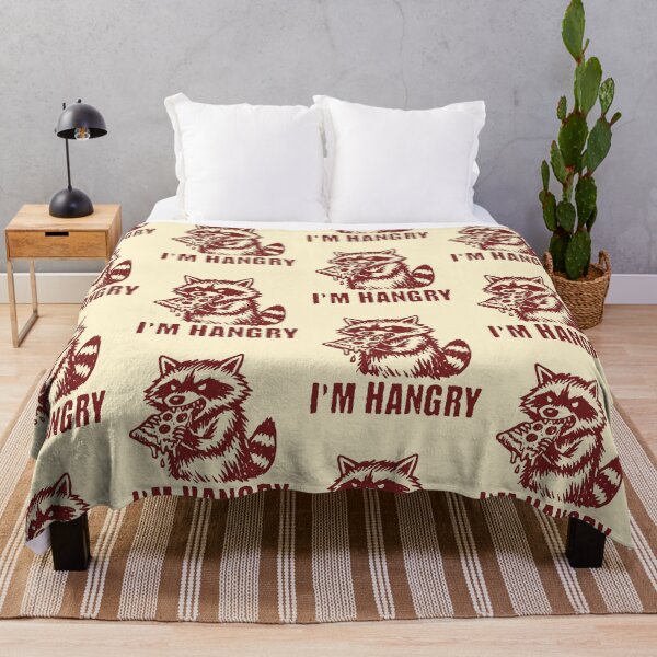 Item preview, I'm Hangry Foodie Raccoon Funny Food Lover Humor designed and sold by KLArtzStore.