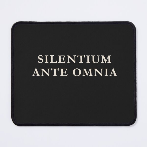 Item preview, Silentium Ante Omnia Latin Dark Academia Minimalist Design designed and sold by semenol.