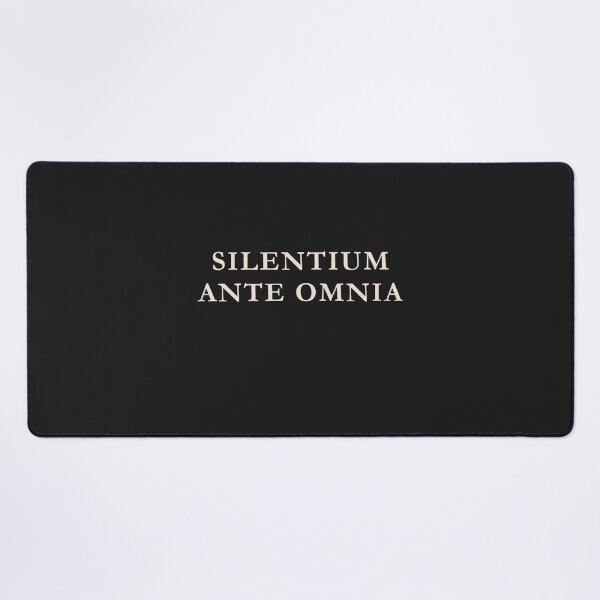 Item preview, Silentium Ante Omnia Latin Dark Academia Minimalist Design designed and sold by semenol.