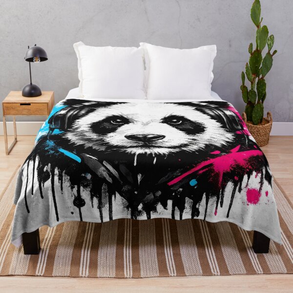 Item preview, Street Art Panda - Cool Urban Graffiti Style with Headphones designed and sold by DesignsByDessie.