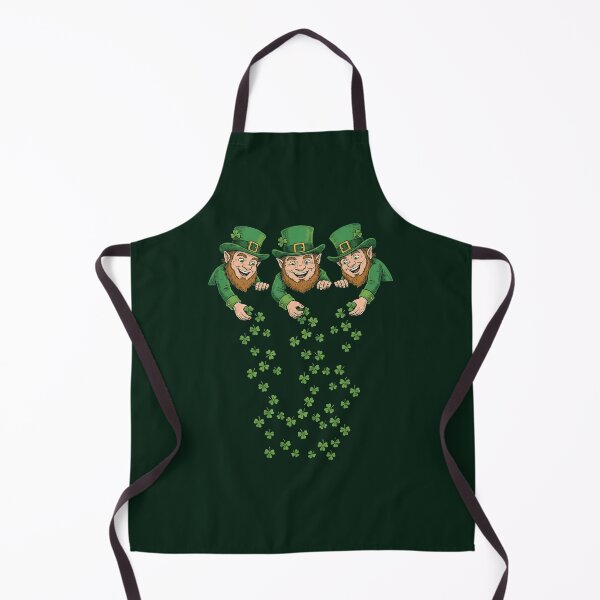 Item preview, Three lucky leprechauns spreading shamrocks designed and sold by WittyWeaveWear.