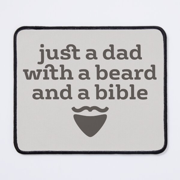 Item preview, Funny Christian Dad Gift, Just a Dad with a Beard and a Bible designed and sold by Angela Dow.