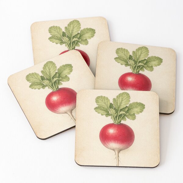 Item preview, Vintage Radish Botanical Print - Rustic Farmhouse Kitchen Wall Art designed and sold by Darlin8888.