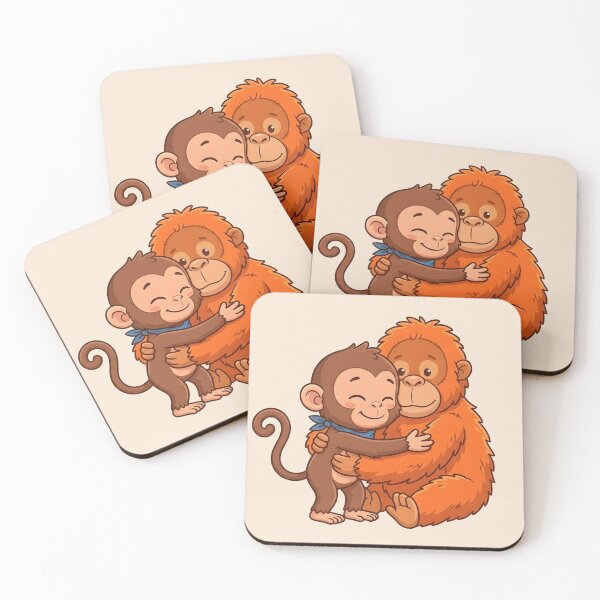 Item preview, Punch Hugging His Stuffed Orangutan - Heartwarming Design designed and sold by WowDezign.