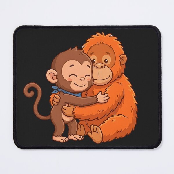 Item preview, Punch Hugging His Stuffed Orangutan - Heartwarming Design designed and sold by WowDezign.