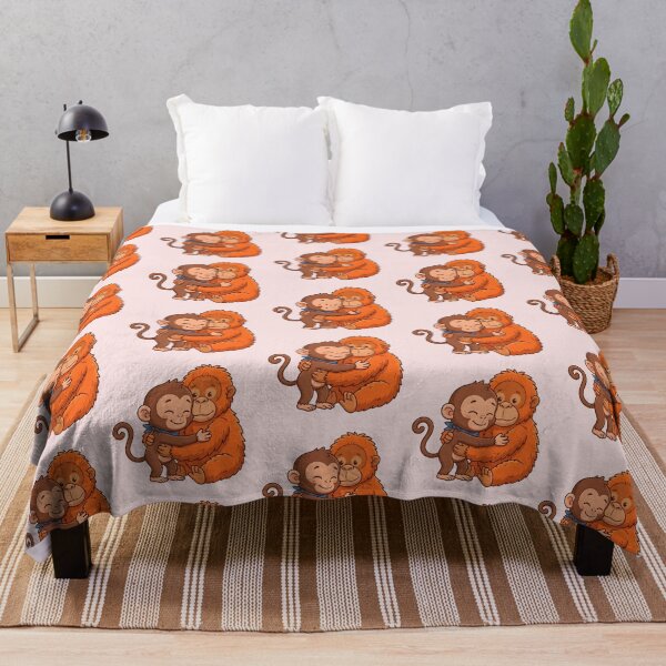 Item preview, Punch Hugging His Stuffed Orangutan - Heartwarming Design designed and sold by WowDezign.