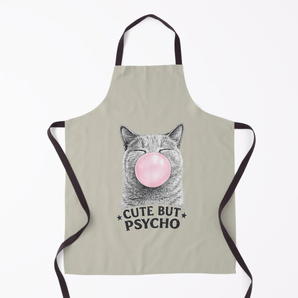 Item preview, Funny Cat with a bubble of chewing gum . Cute but Psycho. designed and sold by Natart1004.
