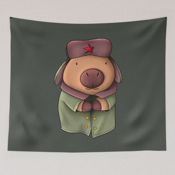 Item preview, Capy Comunnist designed and sold by StudioNunih.