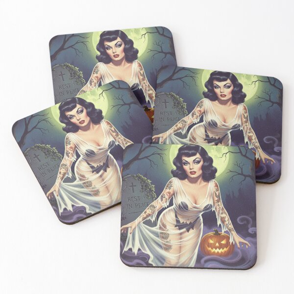 Item preview, Vintage Halloween Girl designed and sold by PulpVintage.