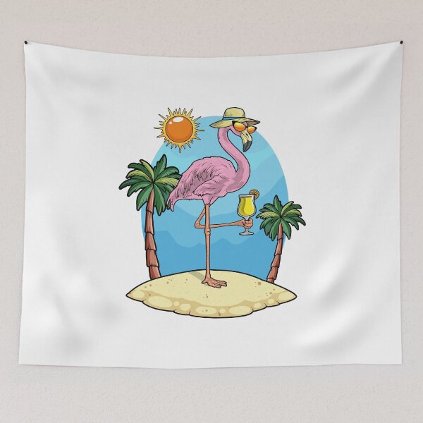 Item preview, Flamingo Beach Sunglasses Summer designed and sold by Snabdesign84.