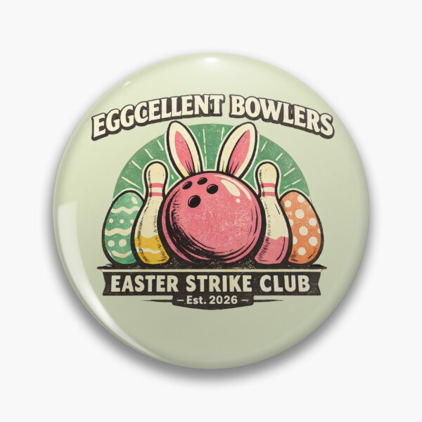 Item preview, Easter Strike Club Bowling Design designed and sold by JustViralShirts.