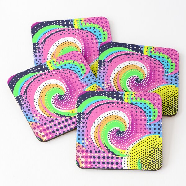 Item preview, Psychedelic Pop Art Swirl with Bold Dots designed and sold by Sommium.