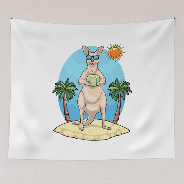 Item preview, Kangaroo Beach Coconut Summer designed and sold by Snabdesign84.