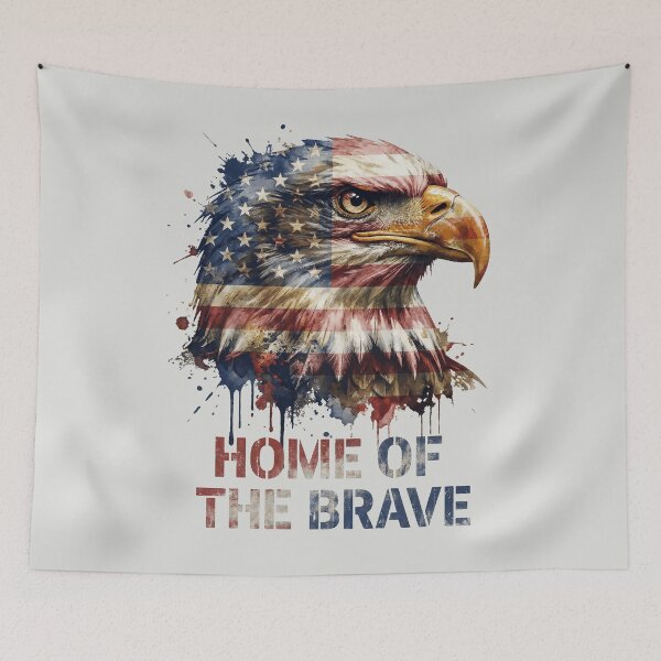 Item preview, Home of the Brave - Artistic Bald Eagle designed and sold by DigitalGlade.