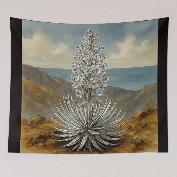 Item preview, Crystal Bloom: Hawaiian Silversword in Full Beauty and Elegance#11 designed and sold by Helios Be. Lavsh.
