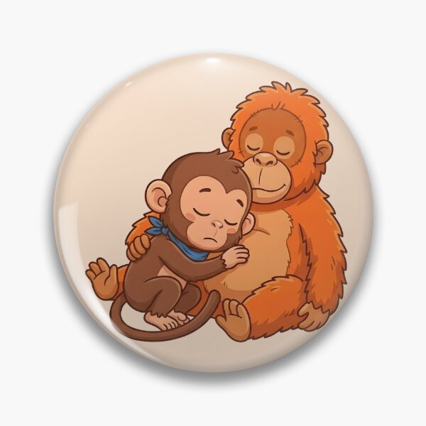 Item preview, Punch Sleeping with His Toy - Peaceful Baby Monkey designed and sold by WowDezign.
