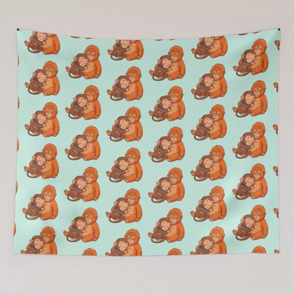 Item preview, Punch Sleeping with His Toy - Peaceful Baby Monkey designed and sold by WowDezign.