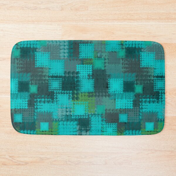 Item preview, Abstract Zoom Burst in Teal Repeat Pattern  designed and sold by KateVanFloofno1.