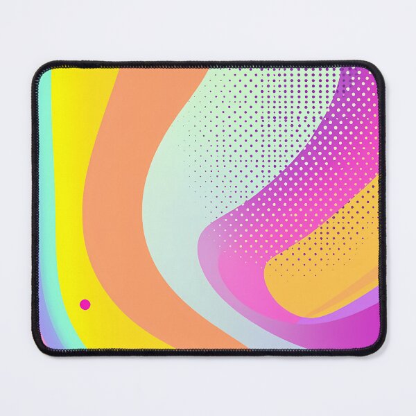 Item preview, Colorful Fluid Waves with Gradient Dots and Abstract Shapes designed and sold by Sommium.