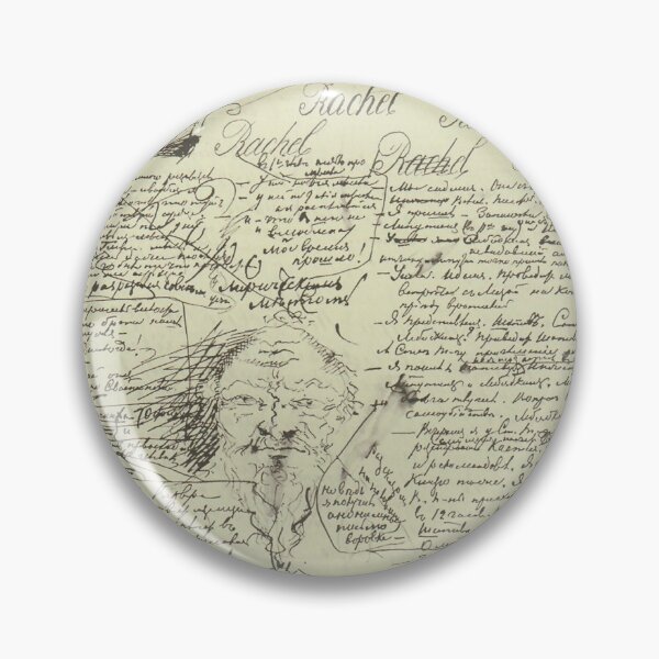Item preview, Dostoevsky Manuscript Page (Rachel, Paris, Face, Building) designed and sold by 4clementine.