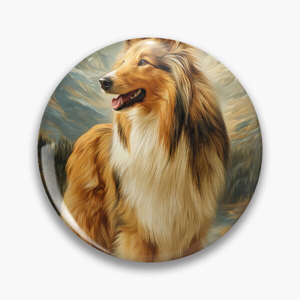 Item preview, Rough Collie in Mountain Landscape designed and sold by PetsArt.