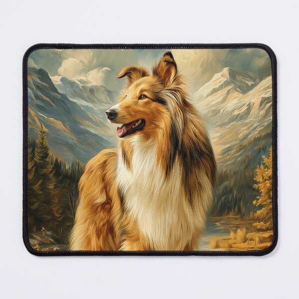 Item preview, Rough Collie in Mountain Landscape designed and sold by PetsArt.