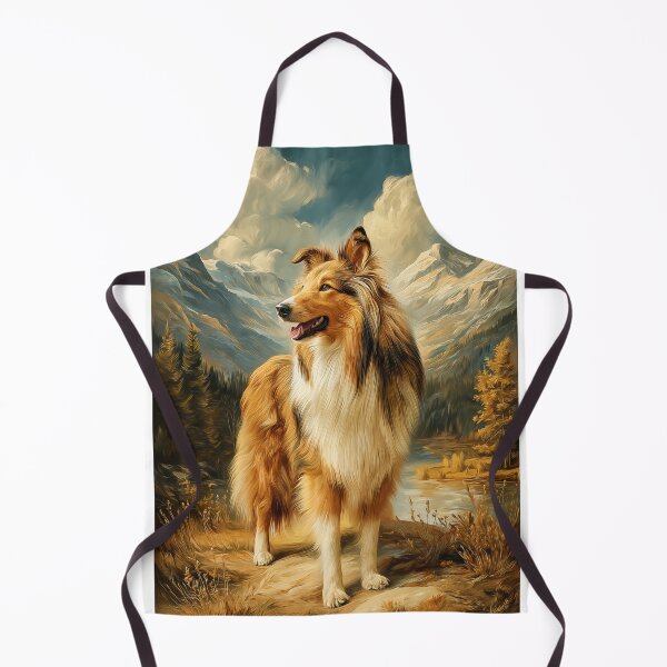 Item preview, Rough Collie in Mountain Landscape designed and sold by PetsArt.