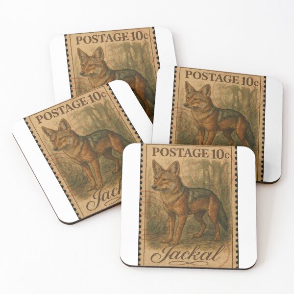 Item preview, Wild Heritage: Jackal Postage Stamp Art designed and sold by ForeverPrintsOK.