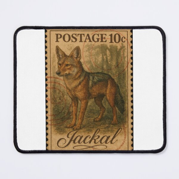 Item preview, Wild Heritage: Jackal Postage Stamp Art designed and sold by ForeverPrintsOK.