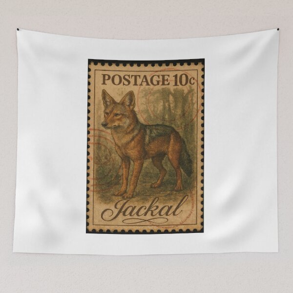 Item preview, Wild Heritage: Jackal Postage Stamp Art designed and sold by ForeverPrintsOK.
