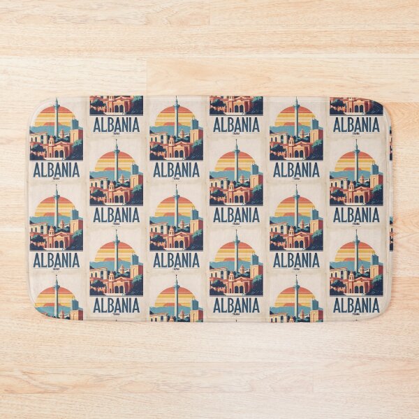 Item preview, Albania Tirana Vintage Travel Tourism Art designed and sold by TravelersGems.