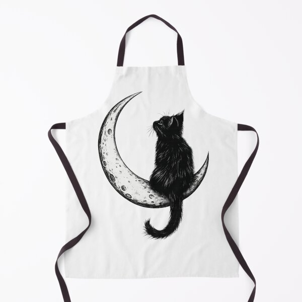 Item preview, Witchy Black Cat on Crescent Moon designed and sold by JustViralShirts.