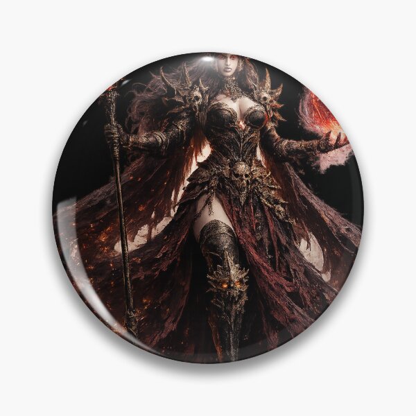 Item preview, Crimson Demon Sorceress - Hellfire Witch Queen designed and sold by Nesaith.