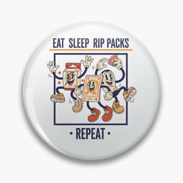 Item preview, Eat Sleep Rip Packs Repeat Trading Card Collector designed and sold by LuminOrb.