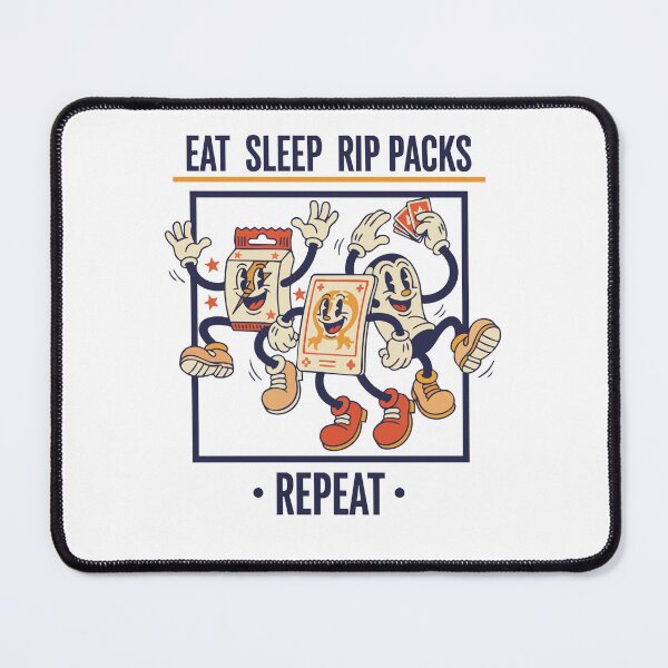 Item preview, Eat Sleep Rip Packs Repeat Trading Card Collector designed and sold by LuminOrb.