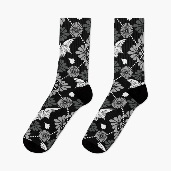 Item preview, (Large Print) Mexican Talavera Bat Black, White & Gray Alt Goth Dark Aesthetic  designed and sold by Glowing Oldies Shoppe.