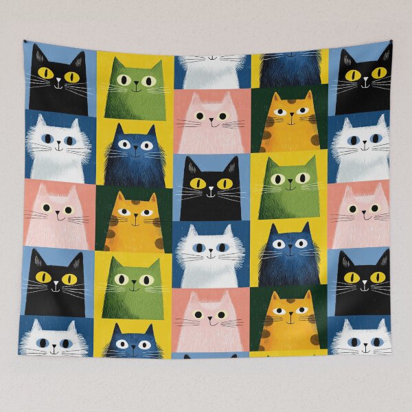 Item preview, Flat Color Kittens designed and sold by Retro Type.
