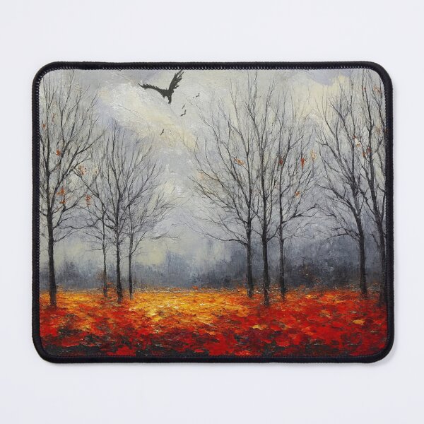 Item preview, Autumn Woodland Landscape with Birds designed and sold by Joey Santiago.