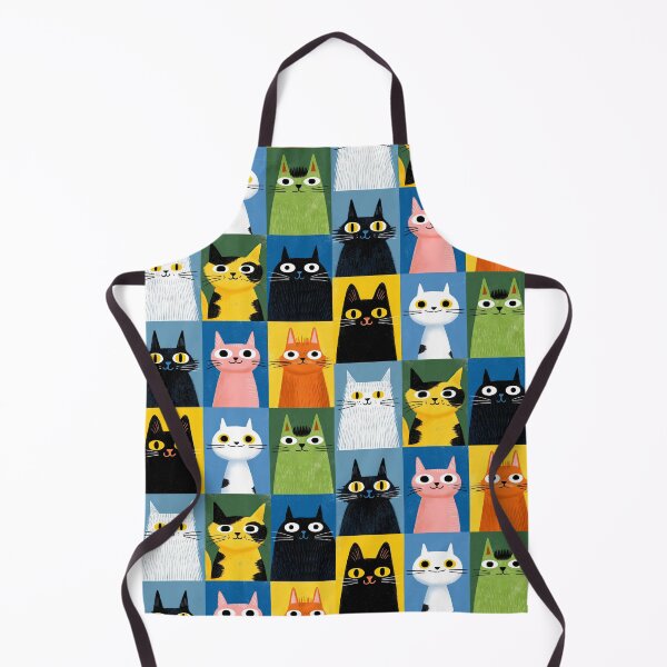 Item preview, The Colorful Cat Quad designed and sold by Retro Type.