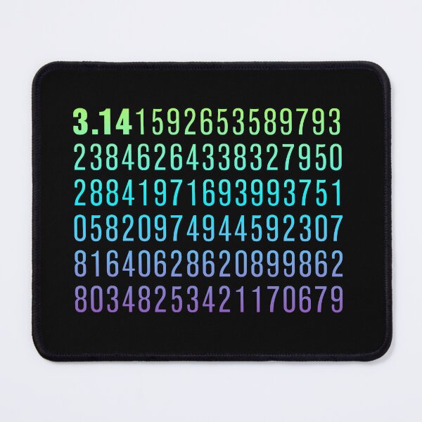 Item preview, First One Hundred Digits of Pi, Green to Purple Gradient designed and sold by Memes N Lore .