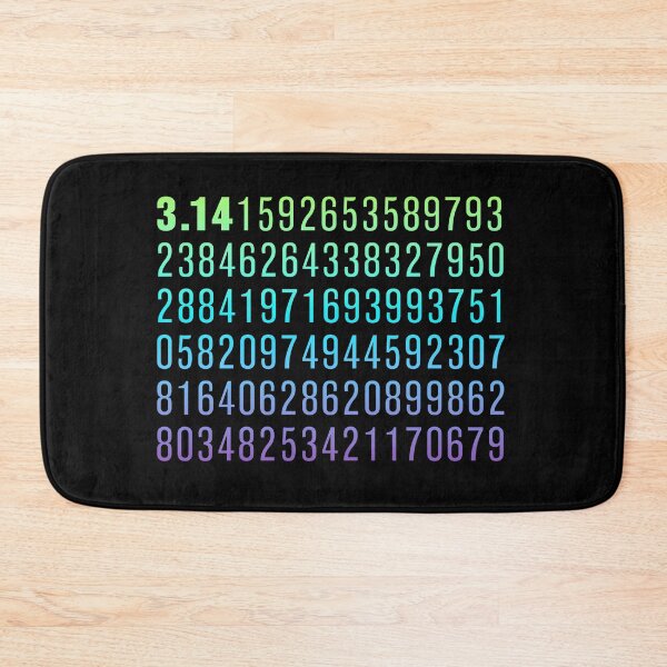Item preview, First One Hundred Digits of Pi, Green to Purple Gradient designed and sold by Memes N Lore .