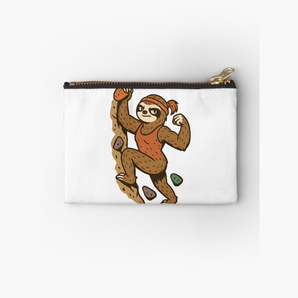 Item preview, Strong bouldering sloth at the top | Climbing girl designed and sold by Pineapple-Tree.